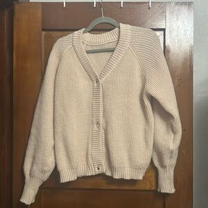 Knit cute fit crop top sweater